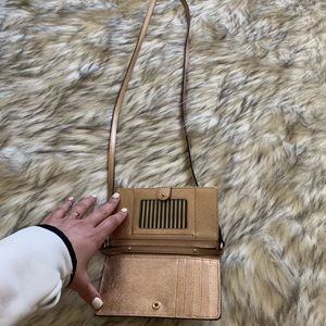 Kate Spade iPhone 6-7-10 Mini Crossbody Rose Gold